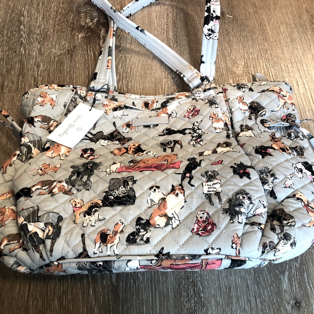 Vera Bradley Dog Print Bag New